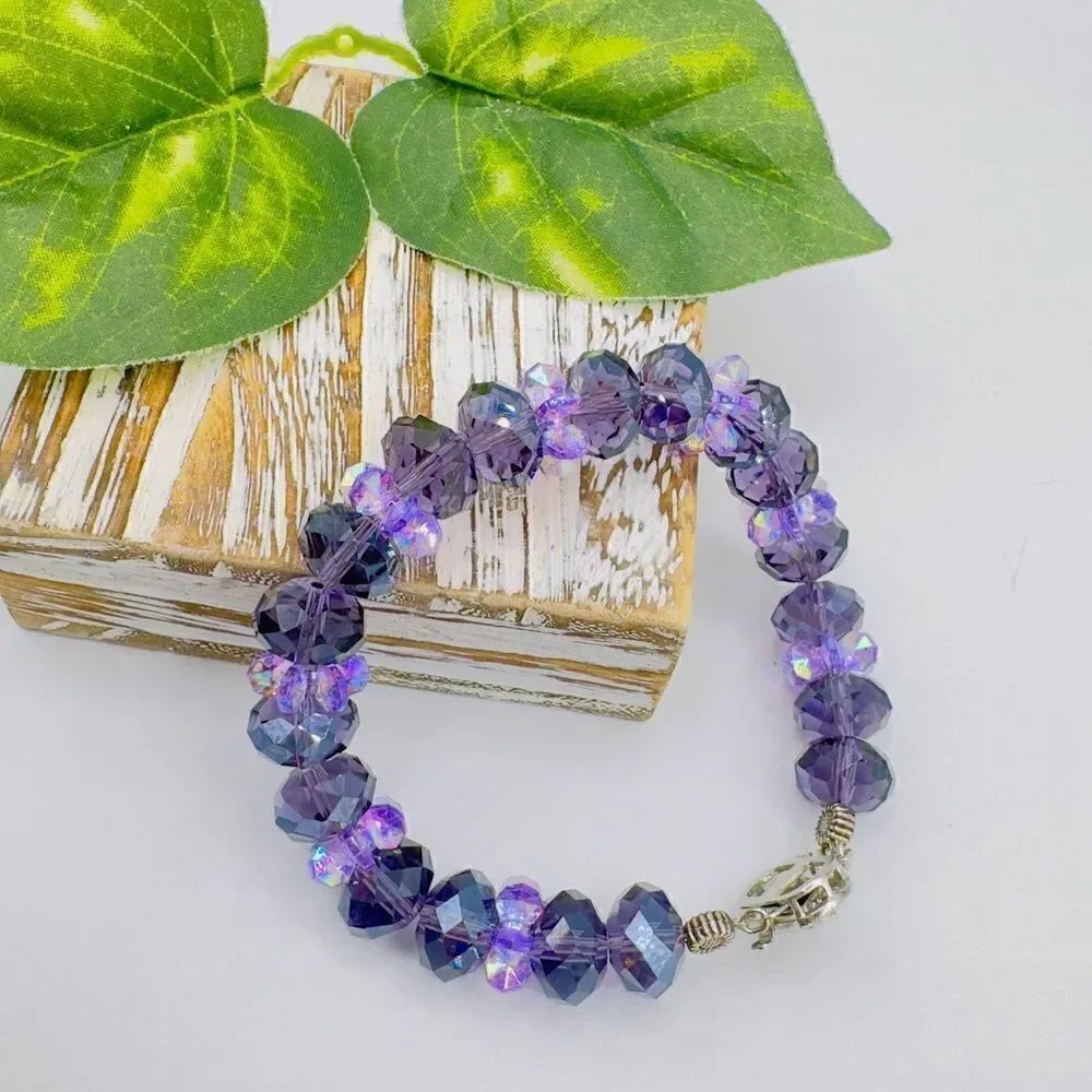 Purple Crystal Bracelet 